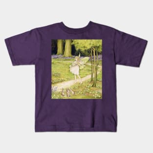 Fairy Gathering Flowers - Ida Rentoul Outhwaite Kids T-Shirt